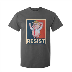 Funny Freedom Pig Resistance Movement Political Satire Meme Gift T Shirt For Kid TS12 Dark Heather Print Your Wear