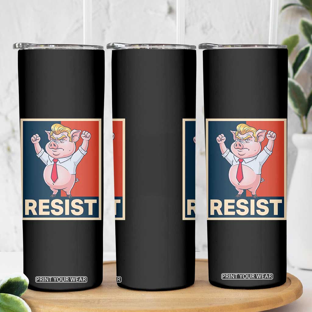 Funny Freedom Pig Resistance Movement Political Satire Meme Gift Skinny Tumbler TS12 Print Your Wear