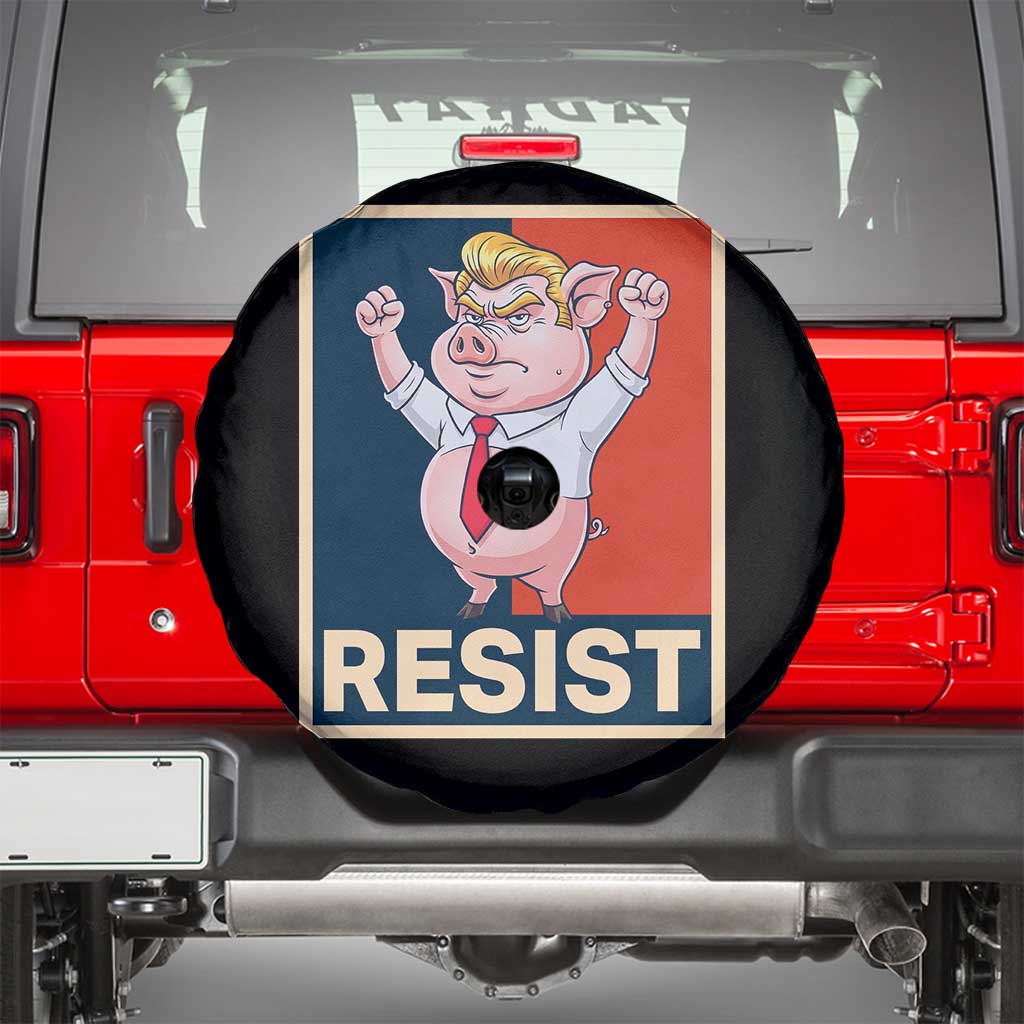 Funny Freedom Pig Resistance Movement Political Satire Meme Gift Spare Tire Cover TS12 Black Print Your Wear