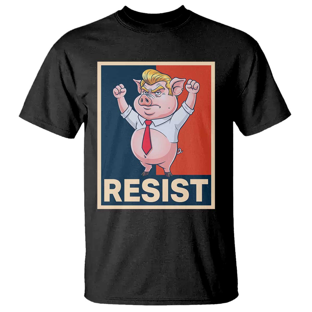 Funny Freedom Pig Resistance Movement Political Satire Meme Gift T Shirt - Print Your Wear