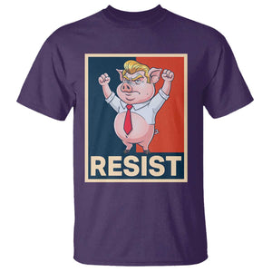 Funny Freedom Pig Resistance Movement Political Satire Meme Gift T Shirt TS12 Purple Print Your Wear