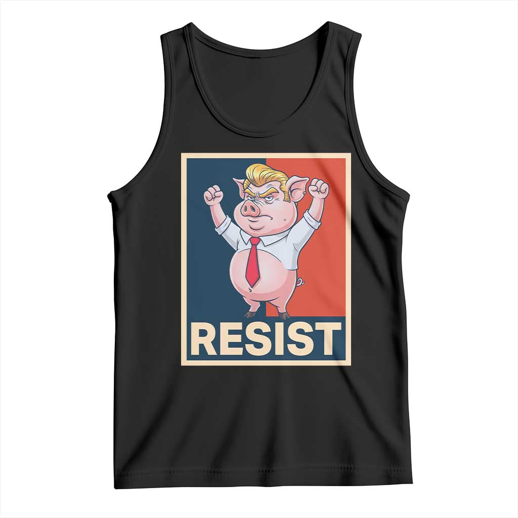 Funny Freedom Pig Resistance Movement Political Satire Meme Gift Tank Top TS12 Black Print Your Wear