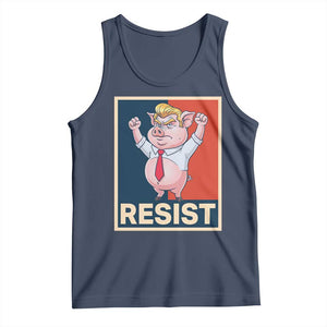 Funny Freedom Pig Resistance Movement Political Satire Meme Gift Tank Top TS12 Navy Print Your Wear