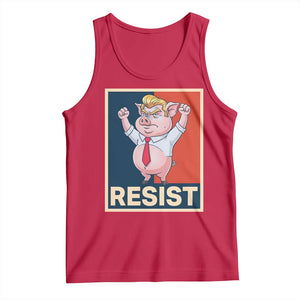 Funny Freedom Pig Resistance Movement Political Satire Meme Gift Tank Top TS12 Red Print Your Wear
