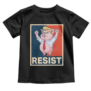 Funny Freedom Pig Resistance Movement Political Satire Meme Gift Toddler T Shirt TS12 Black Print Your Wear