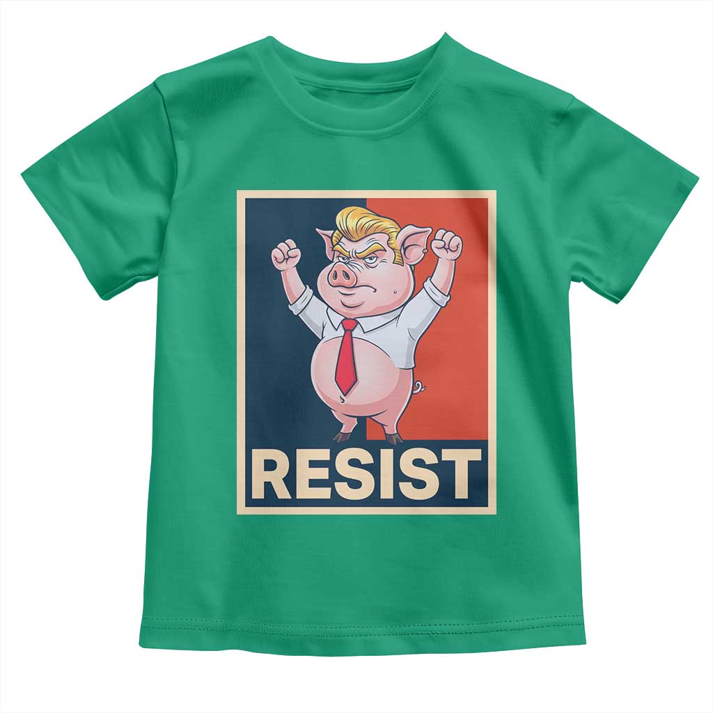 Funny Freedom Pig Resistance Movement Political Satire Meme Gift Toddler T Shirt TS12 Irish Green Print Your Wear