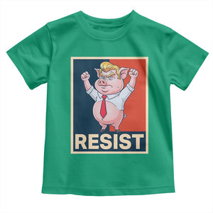 Funny Freedom Pig Resistance Movement Political Satire Meme Gift Toddler T Shirt TS12 Irish Green Print Your Wear