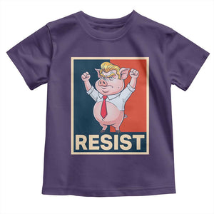 Funny Freedom Pig Resistance Movement Political Satire Meme Gift Toddler T Shirt TS12 Purple Print Your Wear