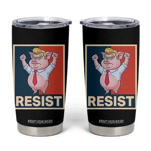 Funny Freedom Pig Resistance Movement Political Satire Meme Gift Tumbler Cup TS12 Black Print Your Wear