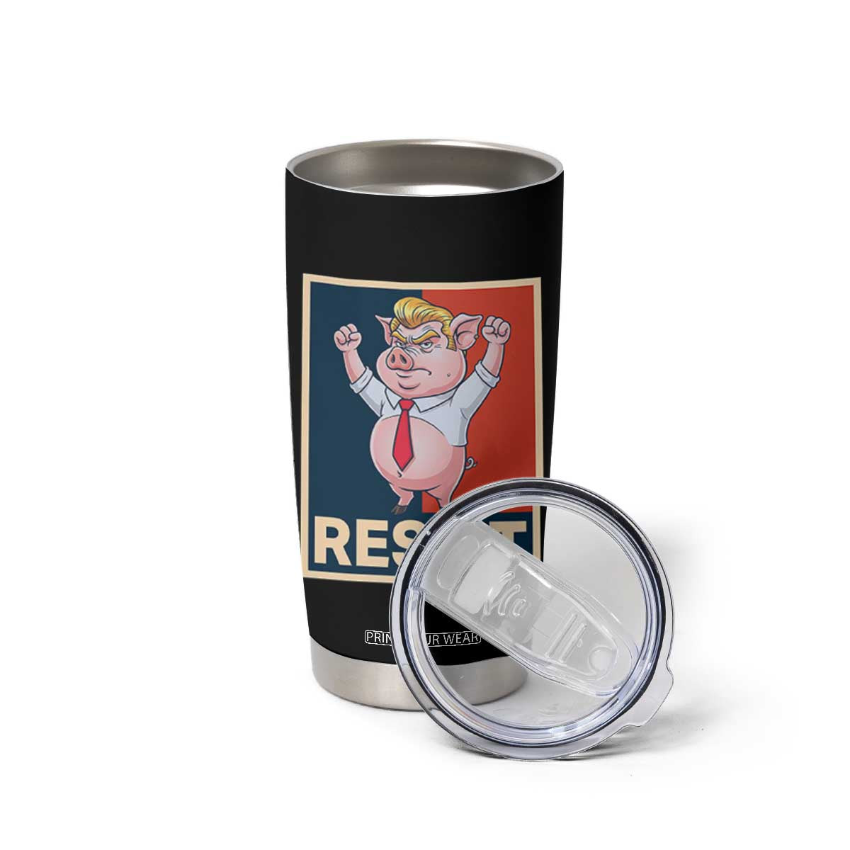 Funny Freedom Pig Resistance Movement Political Satire Meme Gift Tumbler Cup TS12 Print Your Wear