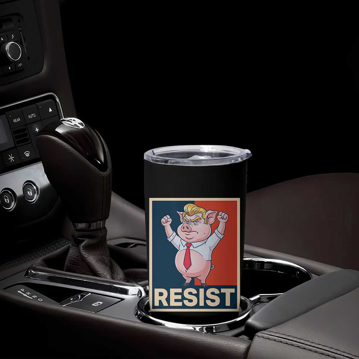 Funny Freedom Pig Resistance Movement Political Satire Meme Gift Tumbler Cup TS12 Print Your Wear
