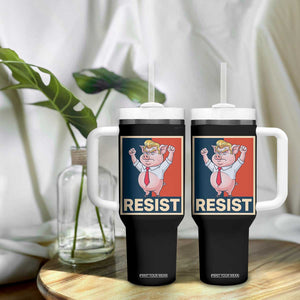 Funny Freedom Pig Resistance Movement Political Satire Meme Gift Tumbler With Handle TS12 Print Your Wear