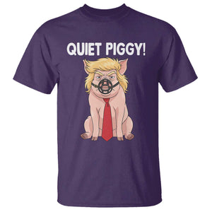 Quiet Quiet Piggy T Shirt Funny Sarcastic Political Anti Authoritarian - Print Your Wear