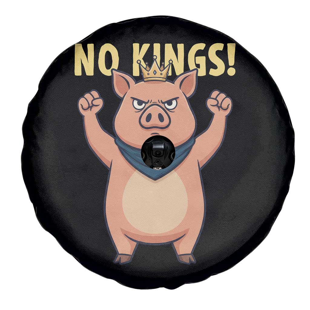 No Kings Pig Spare Tire Cover Resistance Movement Anti Authoritarian Gift TS12 Print Your Wear