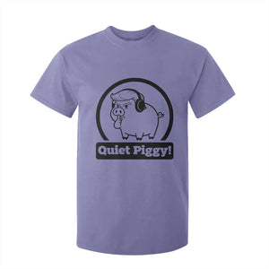 Funny Quiet Quiet Piggy Meme T Shirt For Kid Anti Fascist Political Parody Gift TS12 Violet Print Your Wear