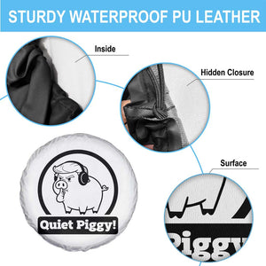 Funny Quiet Quiet Piggy Meme Spare Tire Cover Anti Fascist Political Parody Gift TS12 Print Your Wear