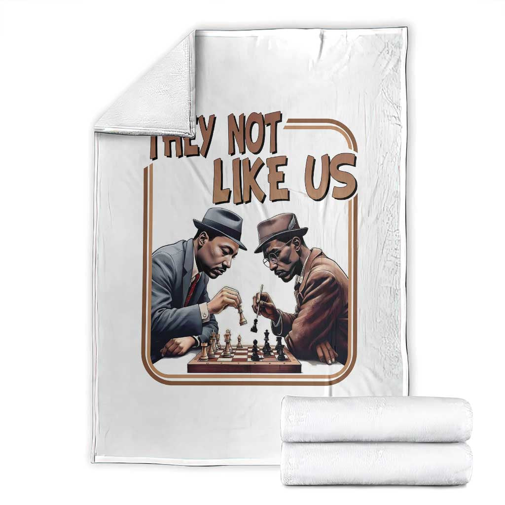 MLK And Malcolm X Throw Blanket They Not Like Us Revolutionary Leaders TS12 Black Print Your Wear
