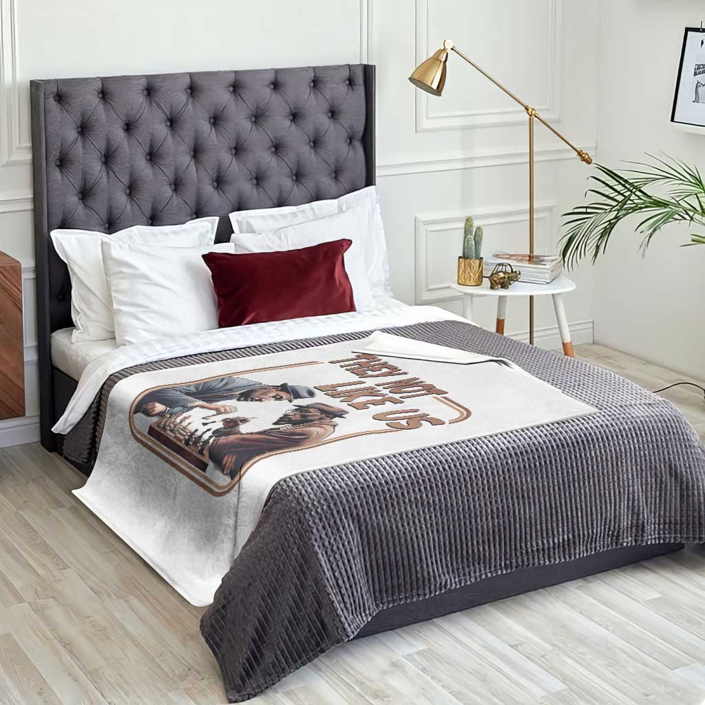 MLK And Malcolm X Throw Blanket They Not Like Us Revolutionary Leaders TS12 Print Your Wear