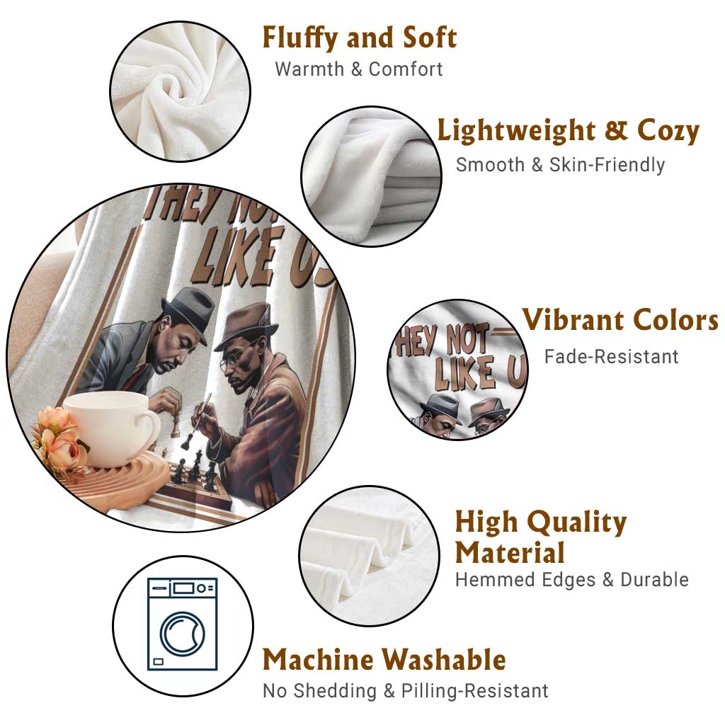 MLK And Malcolm X Throw Blanket They Not Like Us Revolutionary Leaders TS12 Print Your Wear