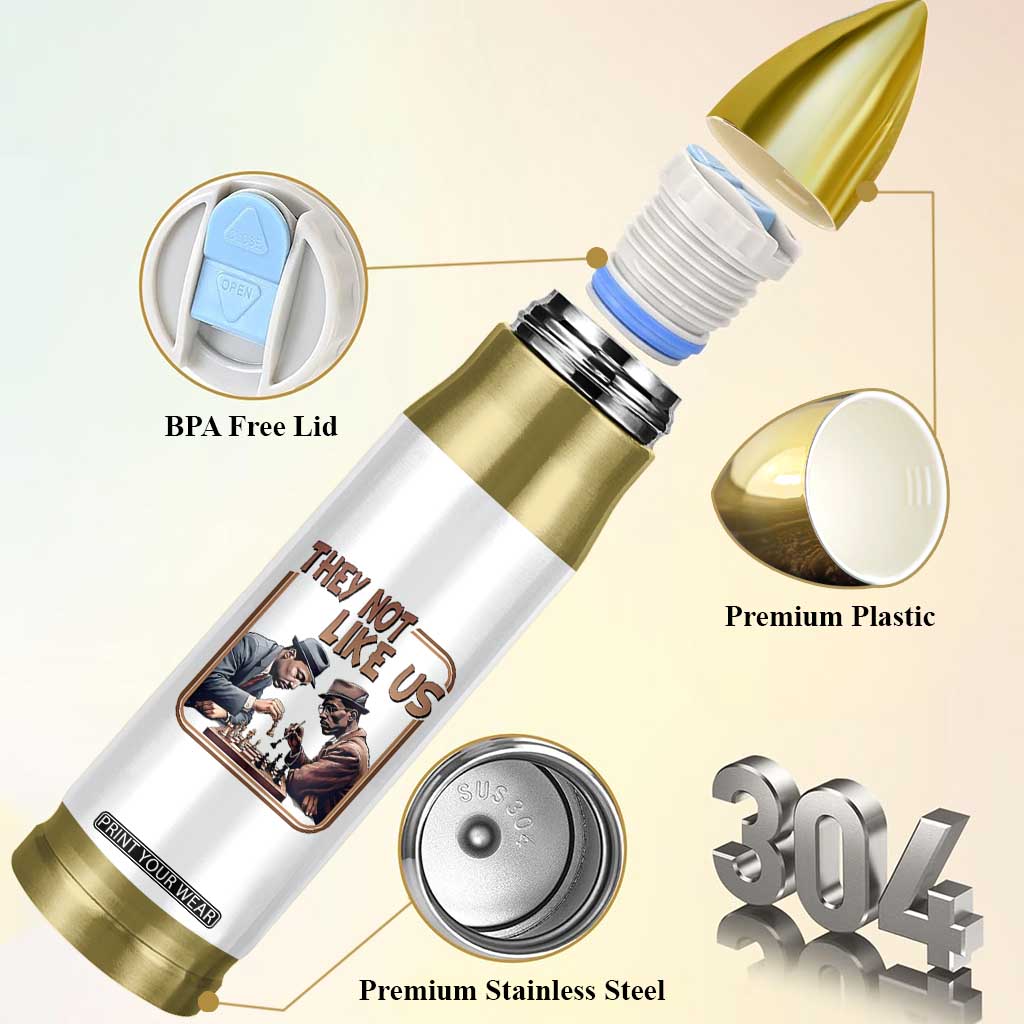 MLK And Malcolm X Bullet Tumbler They Not Like Us Revolutionary Leaders TS12 Print Your Wear