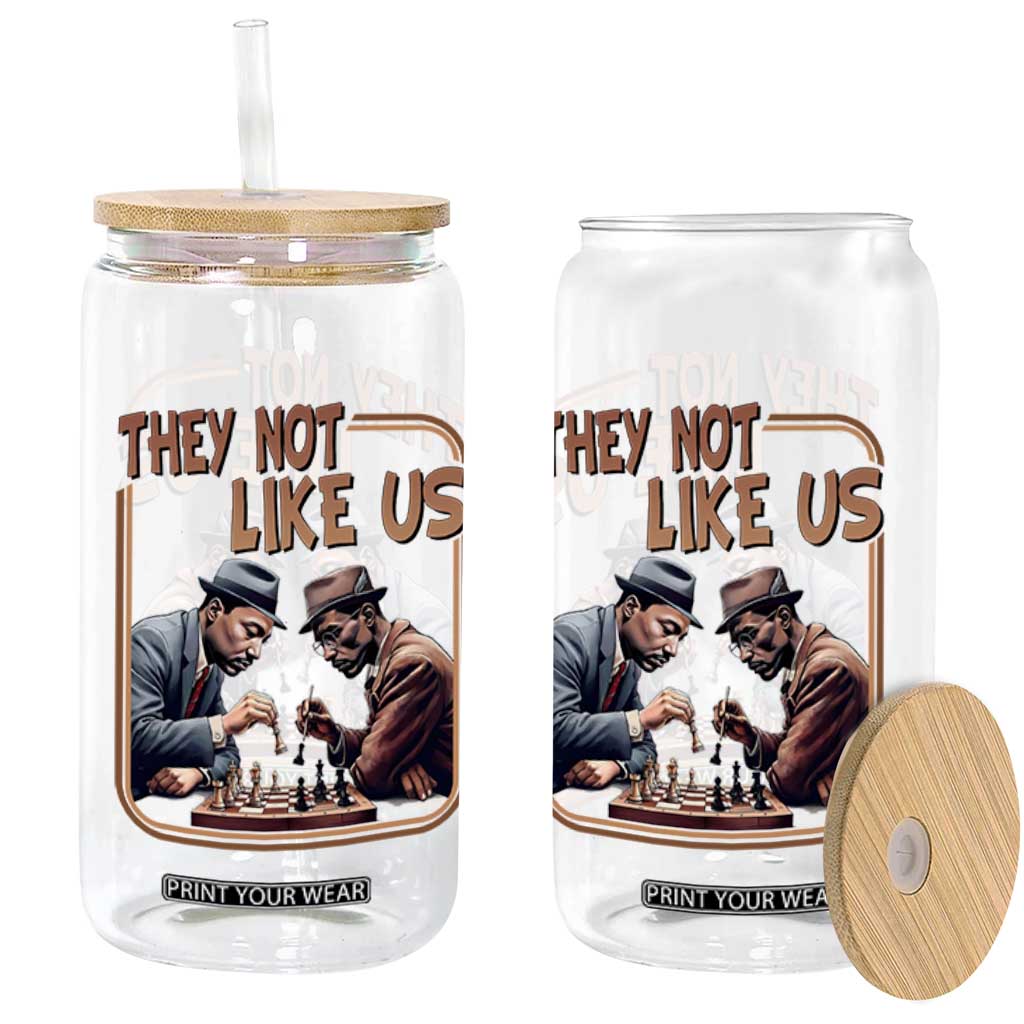 MLK And Malcolm X Glass Can They Not Like Us Revolutionary Leaders TS12 Print Your Wear
