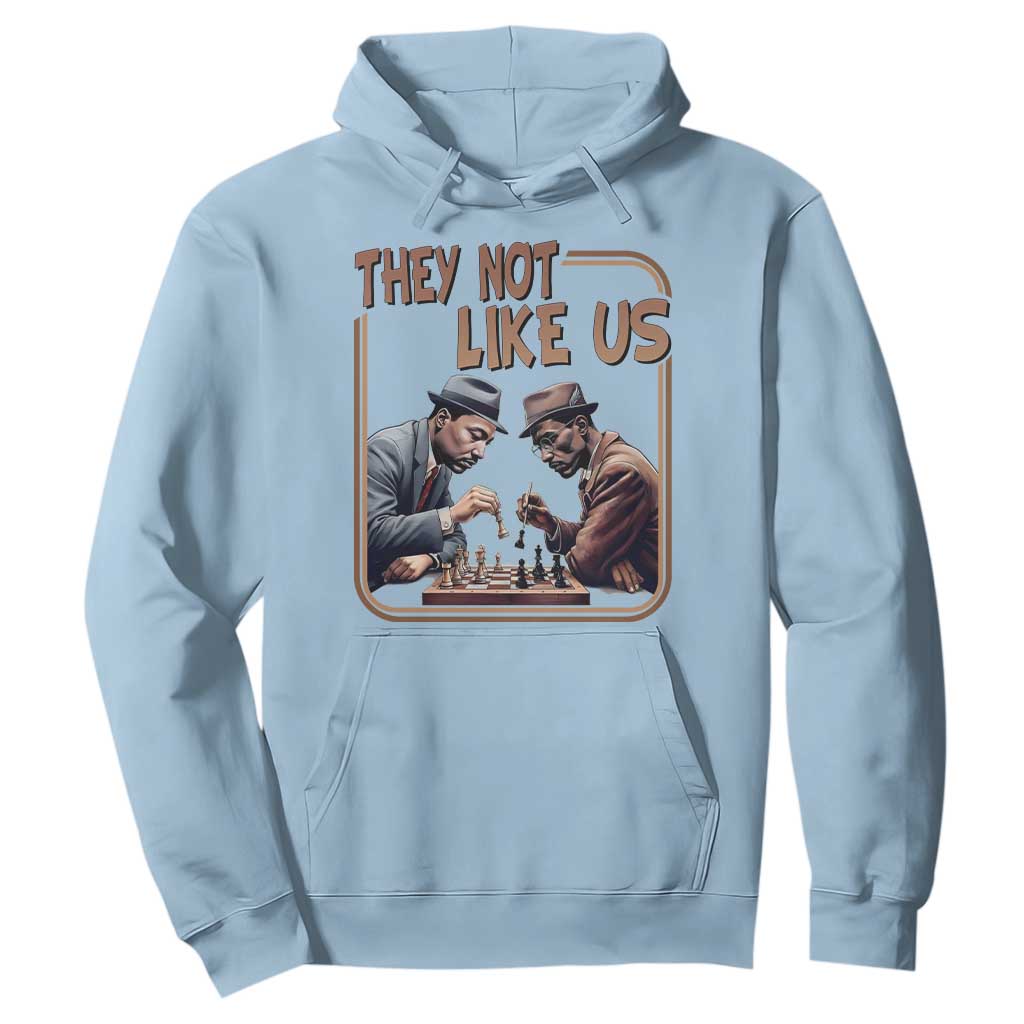 MLK And Malcolm X Hoodie They Not Like Us Revolutionary Leaders TS12 Light Blue Print Your Wear