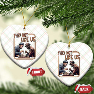 MLK And Malcolm X Ceramic Ornament They Not Like Us Revolutionary Leaders TS12 Print Your Wear