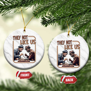MLK And Malcolm X Ceramic Ornament They Not Like Us Revolutionary Leaders TS12 1pc White Marble Print Your Wear