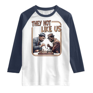 MLK And Malcolm X Raglan Shirt They Not Like Us Revolutionary Leaders TS12 White Navy Print Your Wear