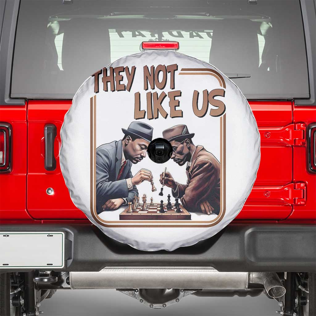 MLK And Malcolm X Spare Tire Cover They Not Like Us Revolutionary Leaders TS12 Black Print Your Wear