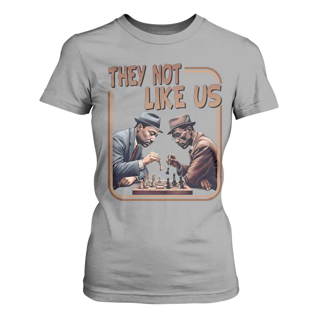 MLK And Malcolm X T Shirt For Women They Not Like Us Revolutionary Leaders TS12 Sport Gray Print Your Wear