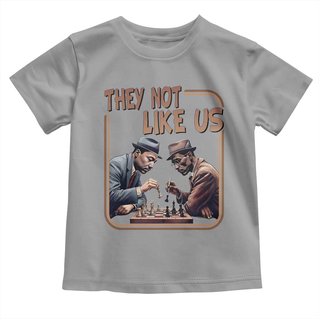 MLK And Malcolm X Toddler T Shirt They Not Like Us Revolutionary Leaders TS12 Sport Gray Print Your Wear