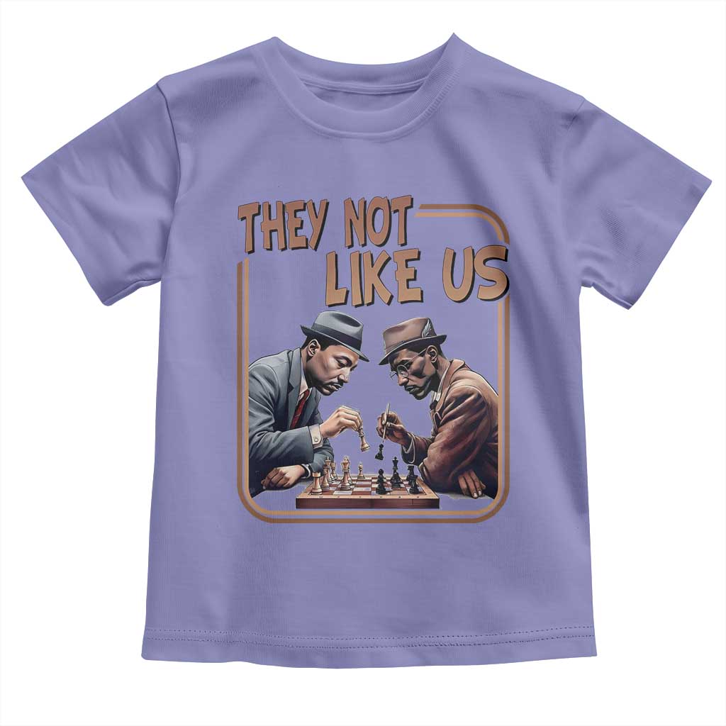 MLK And Malcolm X Toddler T Shirt They Not Like Us Revolutionary Leaders TS12 Violet Print Your Wear