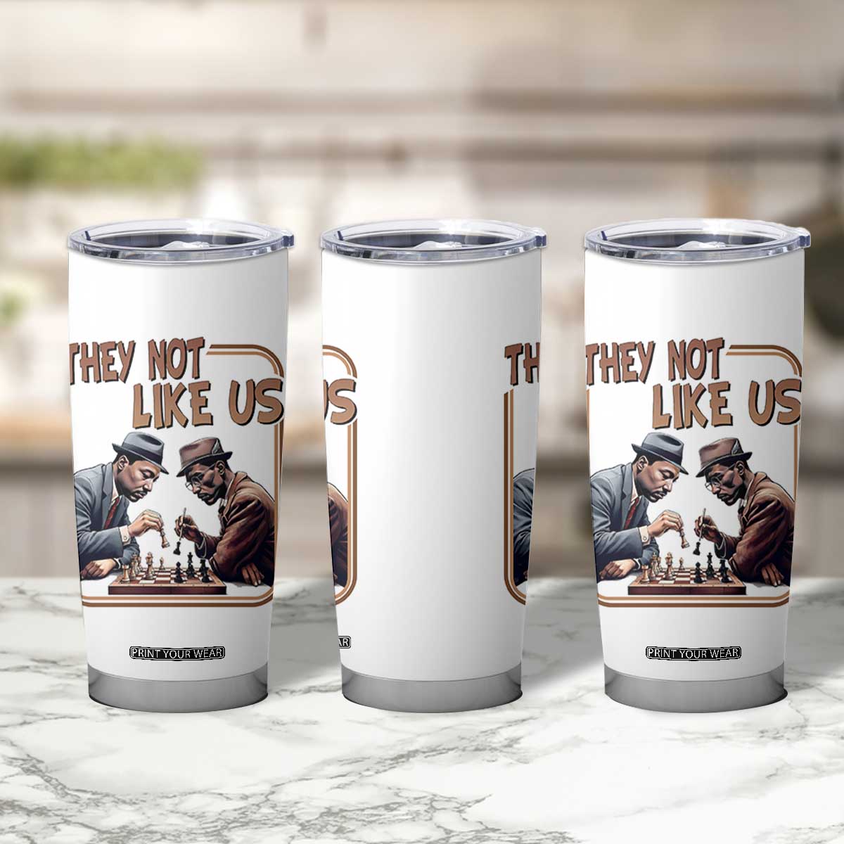 MLK And Malcolm X Tumbler Cup They Not Like Us Revolutionary Leaders TS12 Print Your Wear