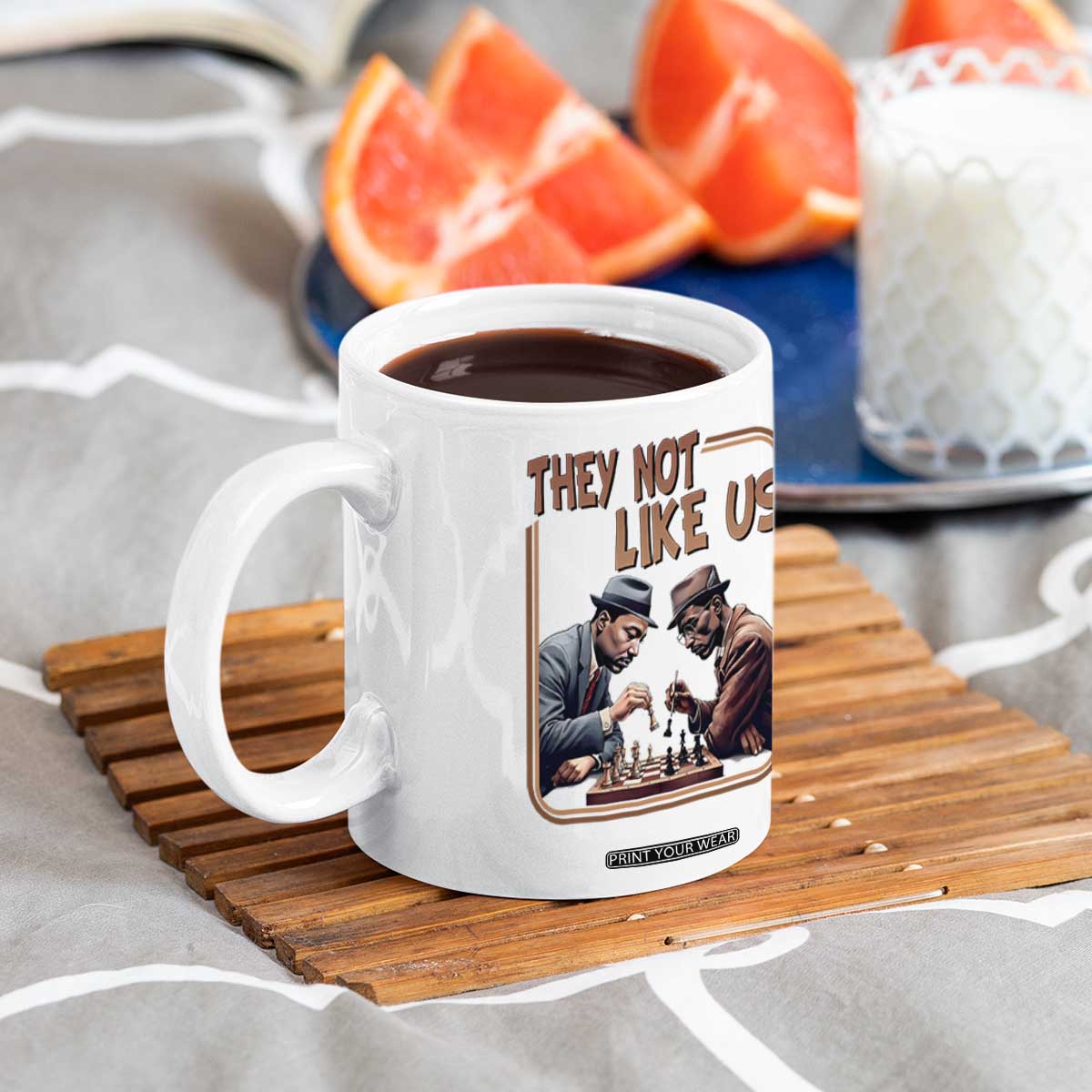 MLK And Malcolm X Coffee Mug They Not Like Us Revolutionary Leaders TS12 Print Your Wear