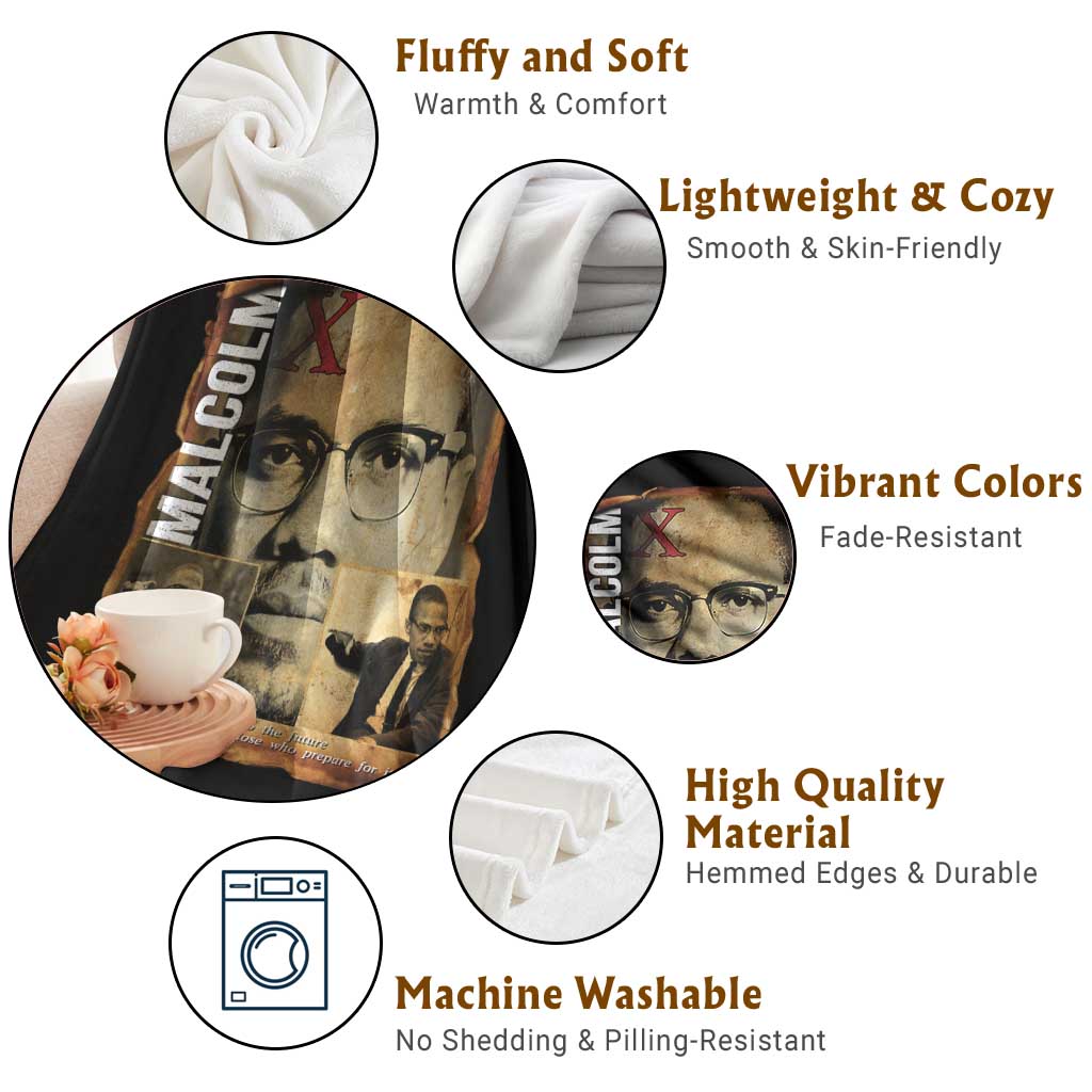 Education Is The Passport To The Future Throw Blanket Malcolm X Quote TS12 Print Your Wear