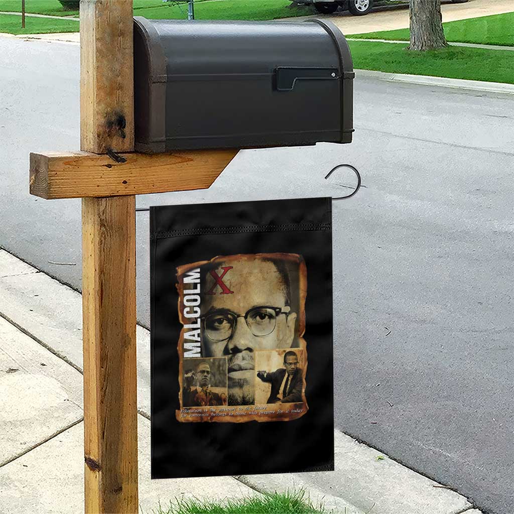 Education Is The Passport To The Future Garden Flag Malcolm X Quote TS12 Print Your Wear
