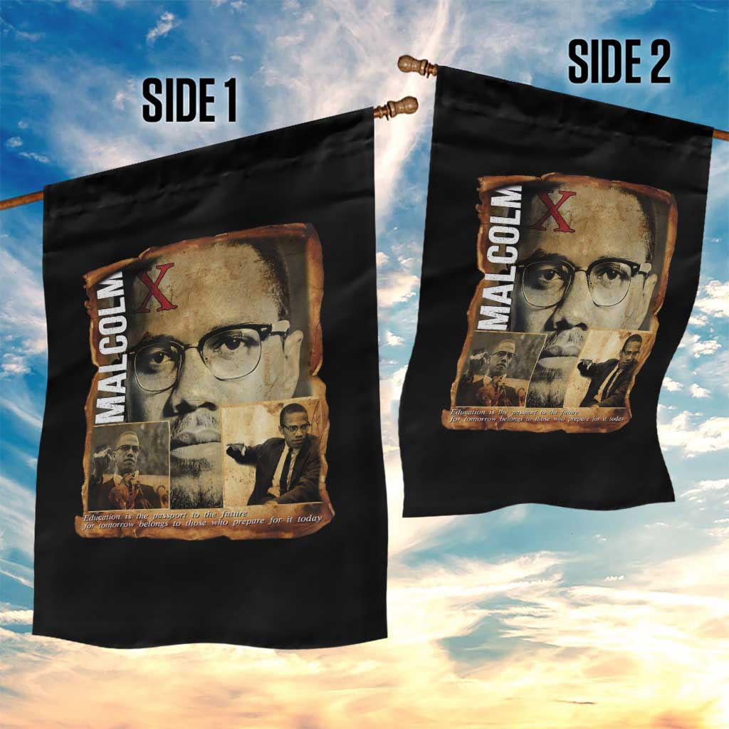 Education Is The Passport To The Future Garden Flag Malcolm X Quote TS12 Print Your Wear