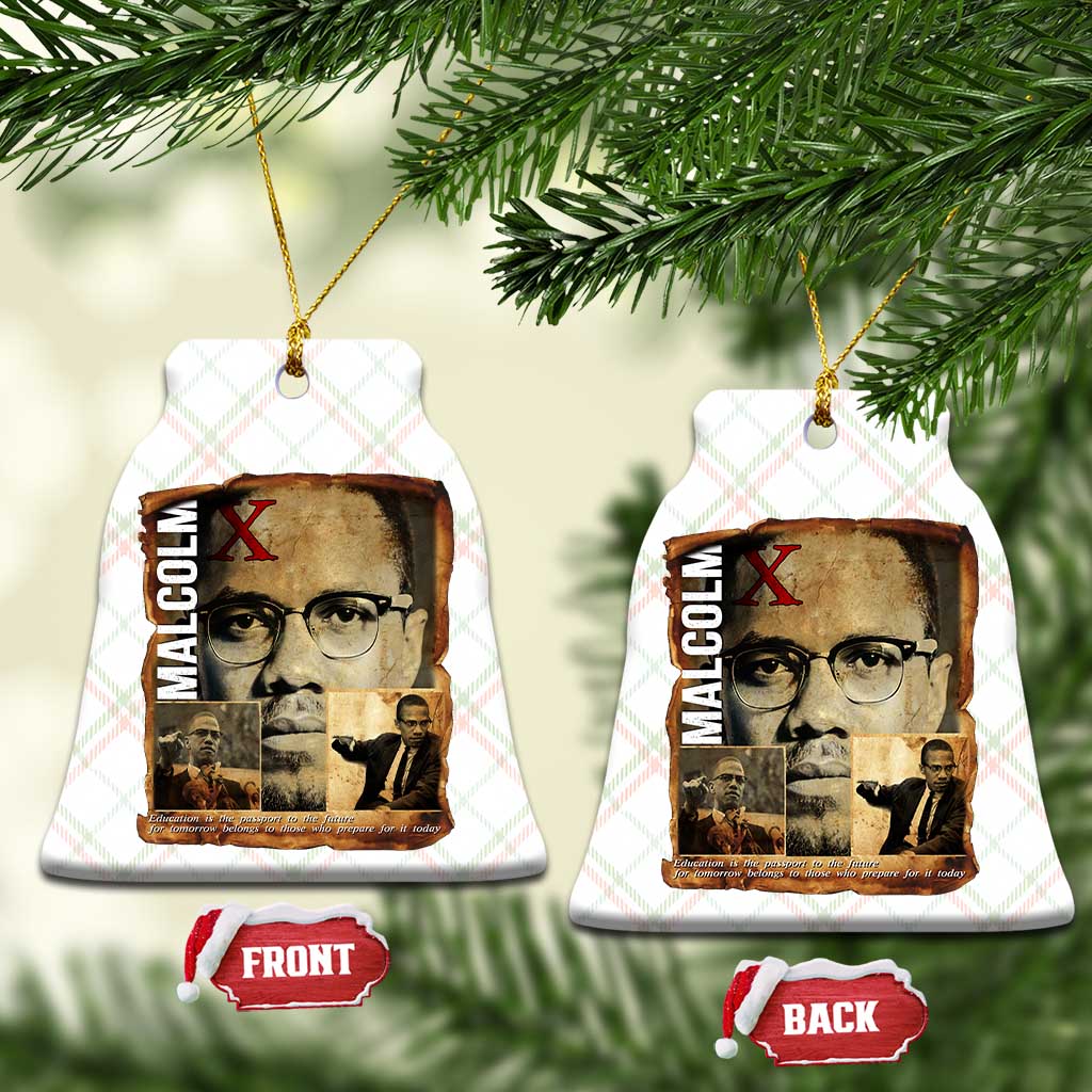 Education Is The Passport To The Future Ceramic Ornament Malcolm X Quote TS12 Print Your Wear