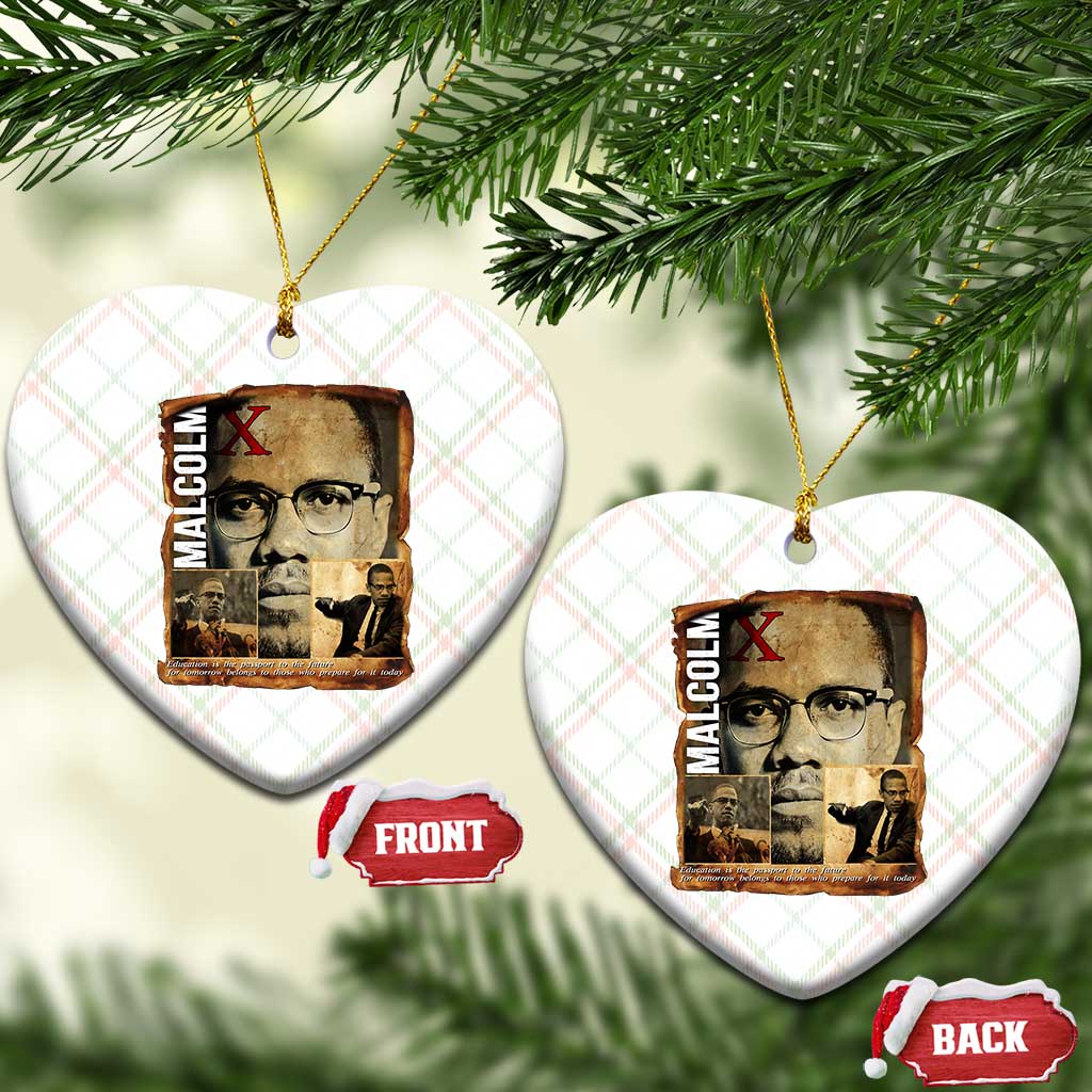 Education Is The Passport To The Future Ceramic Ornament Malcolm X Quote TS12 Print Your Wear