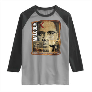 Education Is The Passport To The Future Raglan Shirt Malcolm X Quote TS12 Sport Gray Black Print Your Wear
