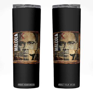 Education Is The Passport To The Future Skinny Tumbler Malcolm X Quote TS12 Black Print Your Wear