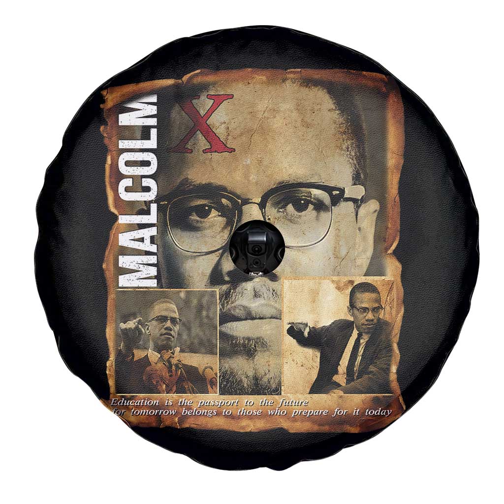 Education Is The Passport To The Future Spare Tire Cover Malcolm X Quote TS12 Print Your Wear
