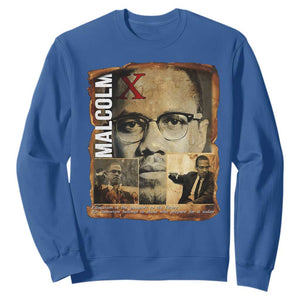 Education Is The Passport To The Future Sweatshirt Malcolm X Quote TS12 Royal Blue Print Your Wear