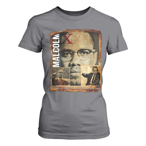 Education Is The Passport To The Future T Shirt For Women Malcolm X Quote TS12 Charcoal Print Your Wear