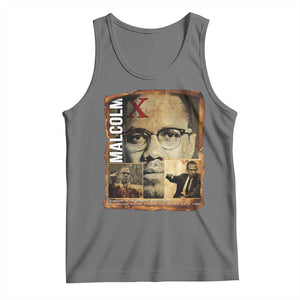 Education Is The Passport To The Future Tank Top Malcolm X Quote TS12 Black Heather Print Your Wear