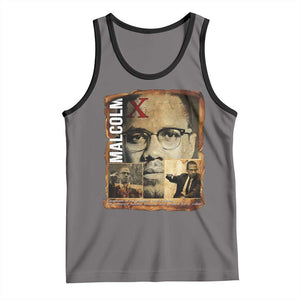 Education Is The Passport To The Future Tank Top Malcolm X Quote TS12 Deep Heather Black Print Your Wear