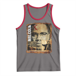 Education Is The Passport To The Future Tank Top Malcolm X Quote TS12 Deep Heather Red Print Your Wear