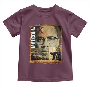 Education Is The Passport To The Future Toddler T Shirt Malcolm X Quote TS12 Maroon Print Your Wear