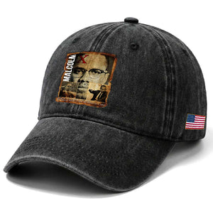Education Is The Passport To The Future Washed Cotton Baseball Cap Malcolm X Quote TS12 Print Your Wear